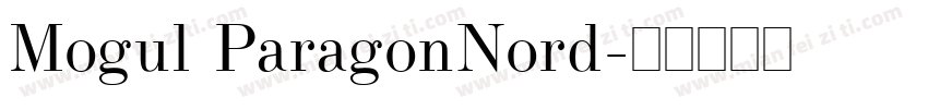 Mogul ParagonNord字体转换